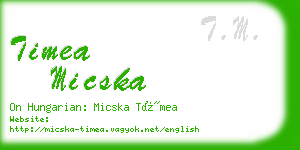 timea micska business card